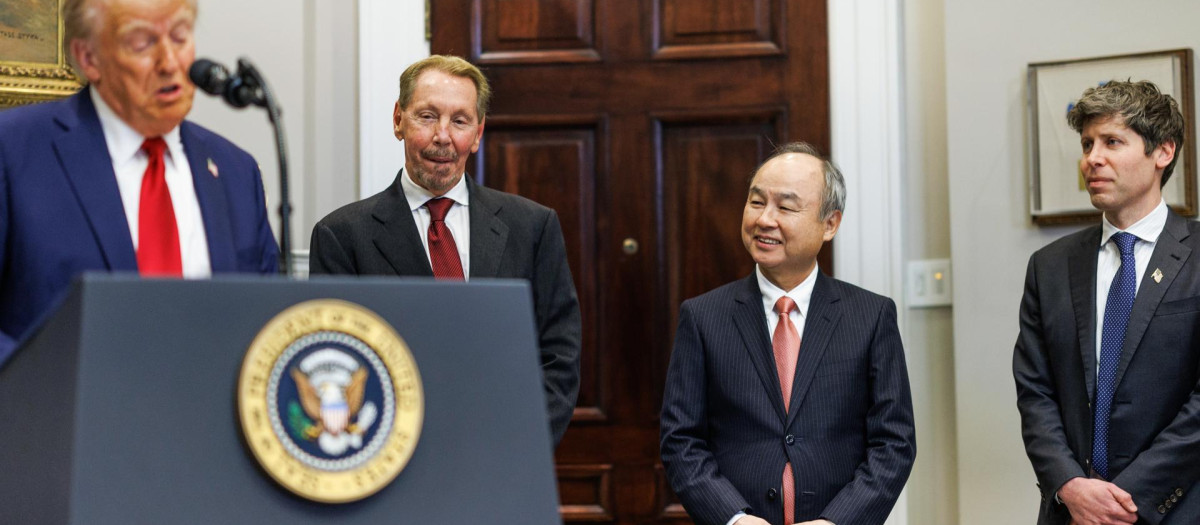 Donald Trump y Sam Altman, CEO de OpenIA