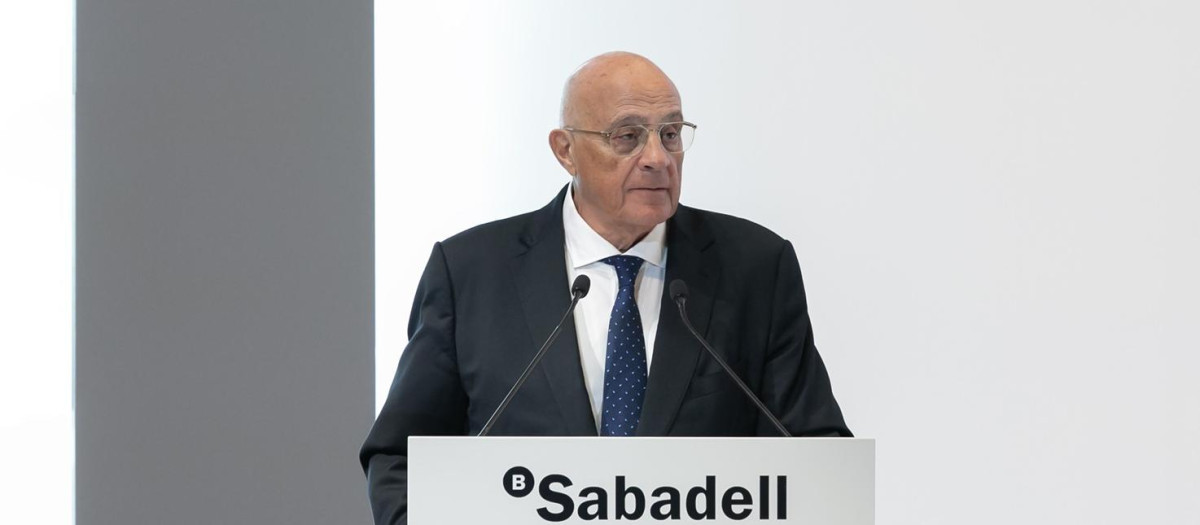 El presidente del Banco Sabadell, Josep Oliu