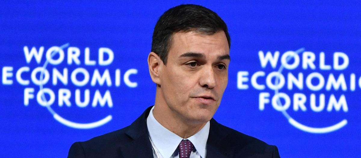 Pedro Sánchez en Davos