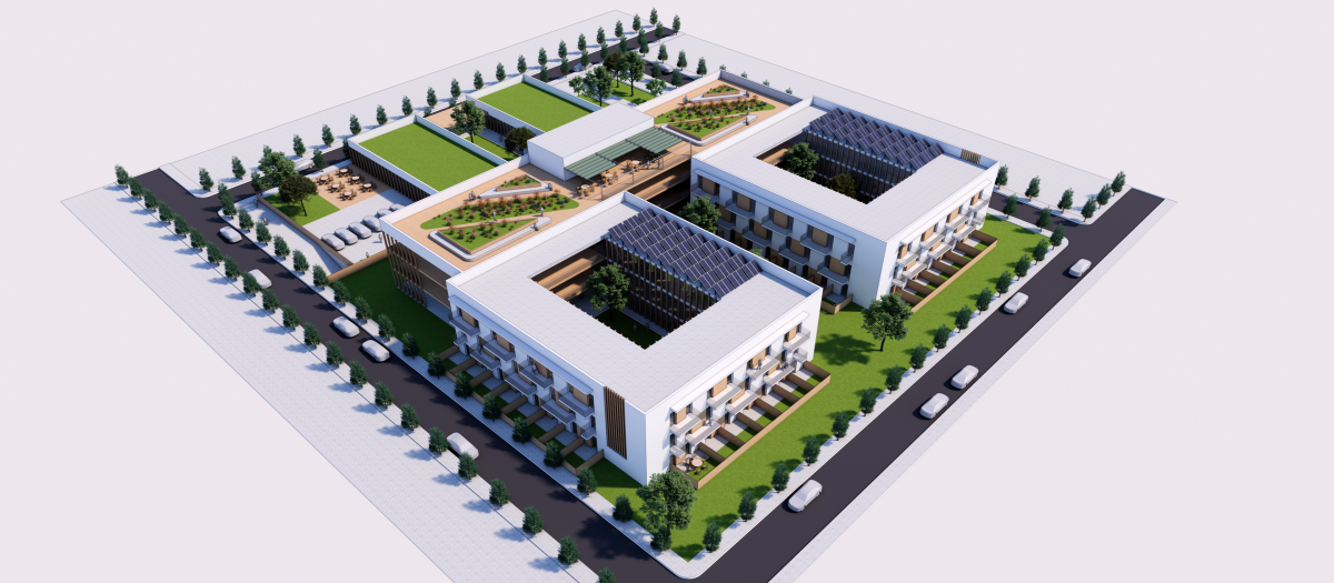 Vistazo a la futura residencia de mayores de Las Rosas