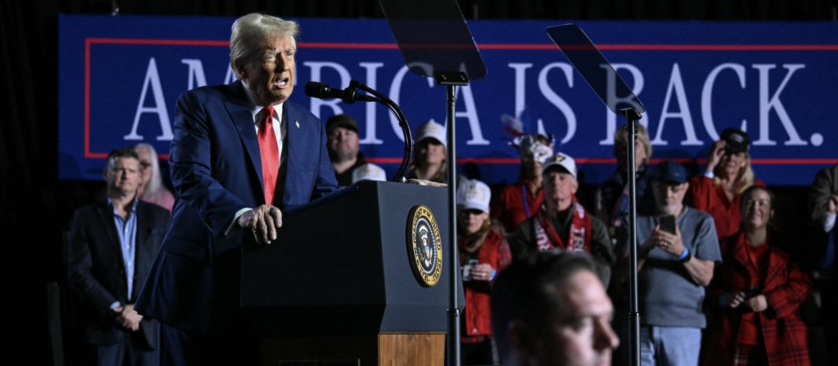 El presidente de EE.UU. Donald Trump en un acto en Las Vegas, Nevada