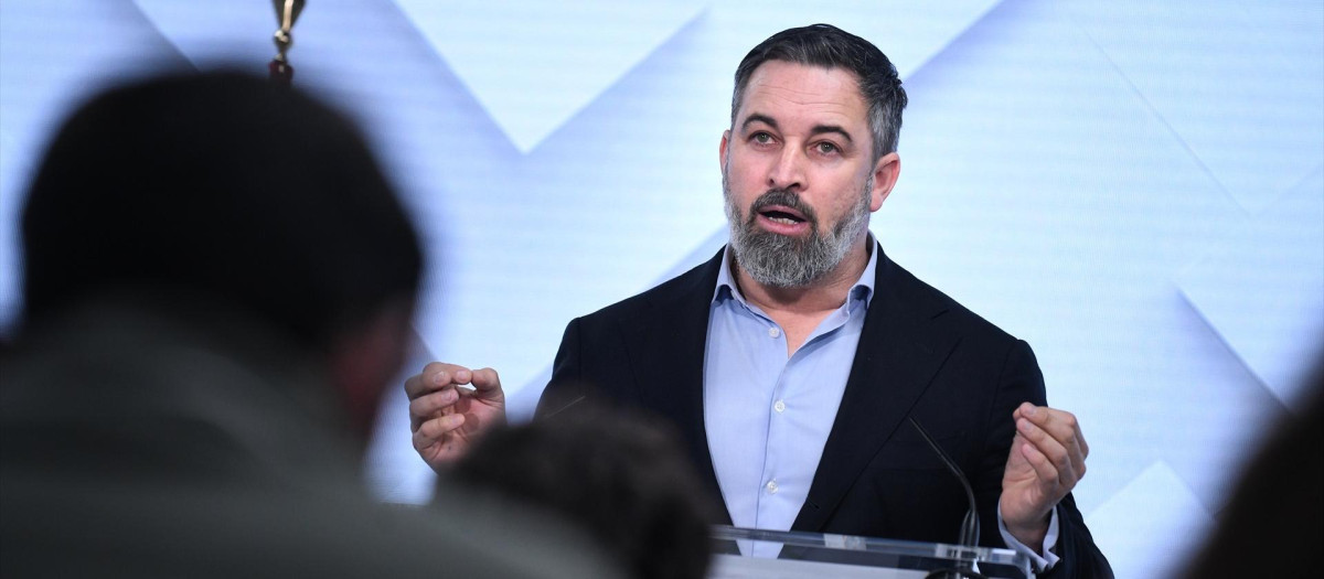 El líder de Vox, Santiago Abascal