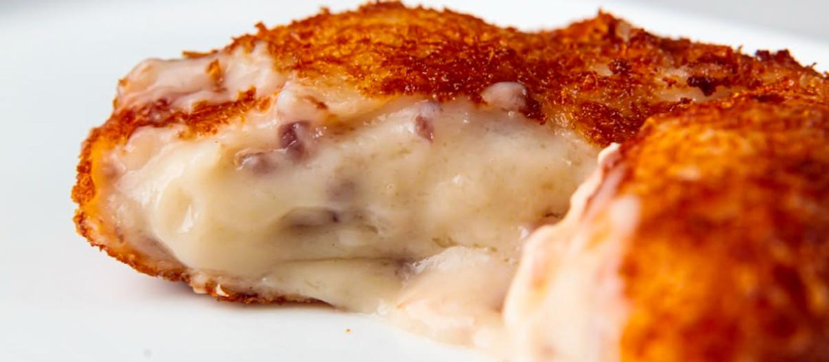 La croqueta del restaurante Simpar