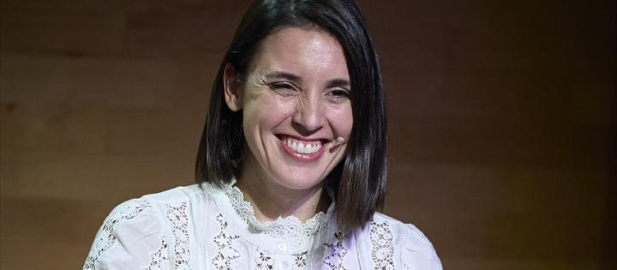 La exministra de igualdad y eurodiputada de Podemos, Irene Montero