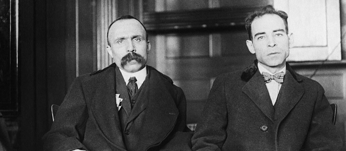Los bandidos anarquistas Sacco y Vanzetti ante la Corte Suprema de Massachusetts