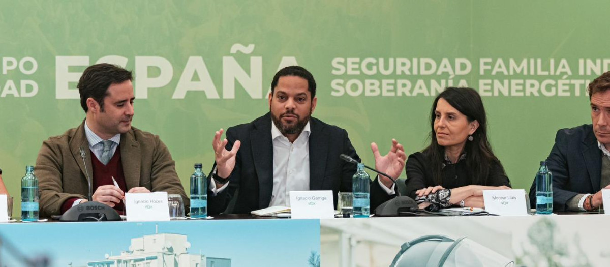 Ignacio Garriga presidiendo la reunión de portavoces, este martes en Barcelona
