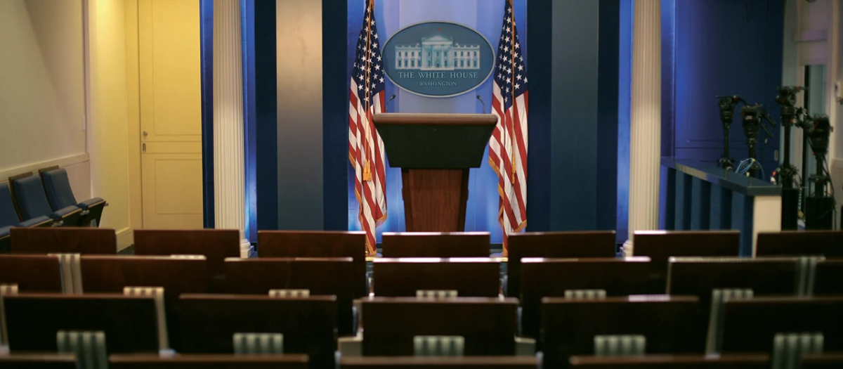 Sala de prensa de la Casa Blanca
