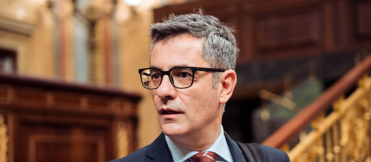 El ministro de la Presidencia, Justicia y Relaciones con las Cortes, Félix Bolaños