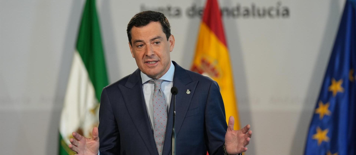 El presidente de la Junta de Andalucía, Juanma Moreno, en una imagen de archivo