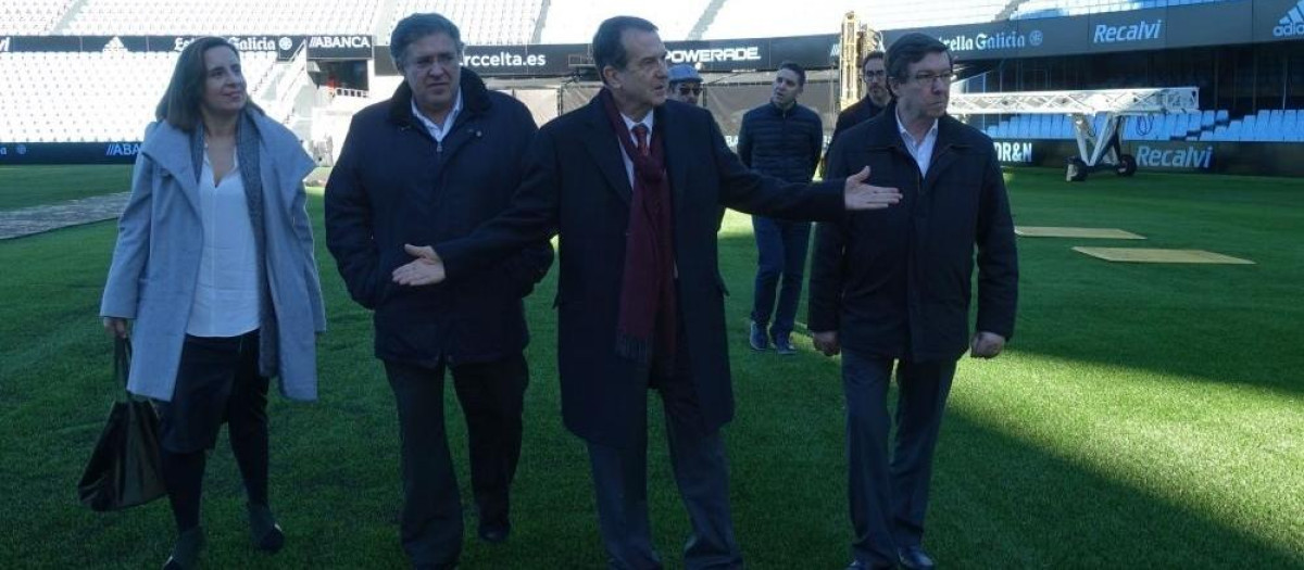 El alcalde de Vigo, Abel Caballero, en Balaidos, donde se celebró el concierto