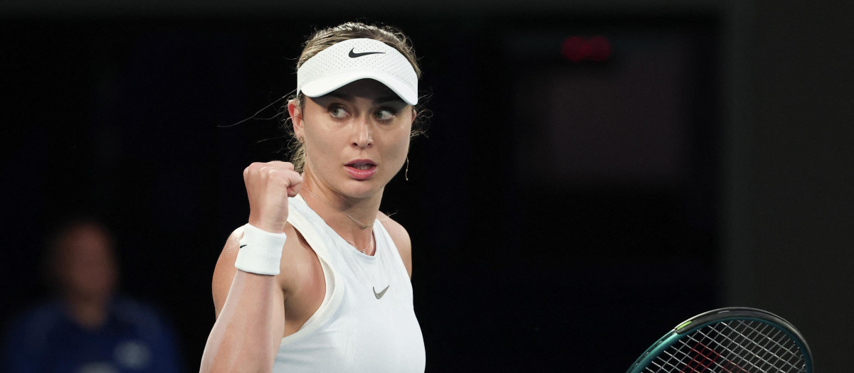 Paula Badosa, durante el Open de Australia