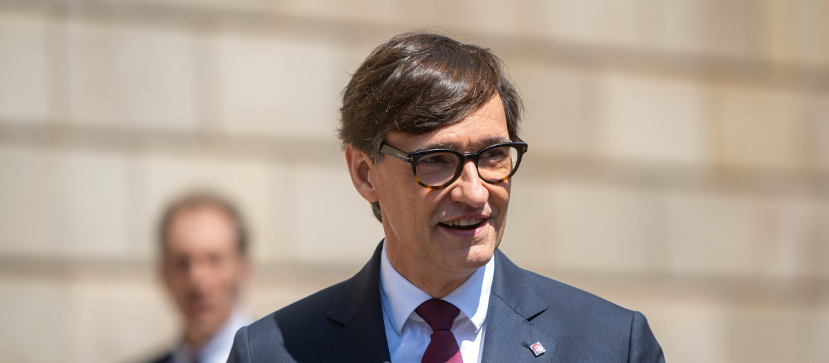 El primer secretario del PSC y presidente de la Generalidad de Cataluña, Salvador Illa