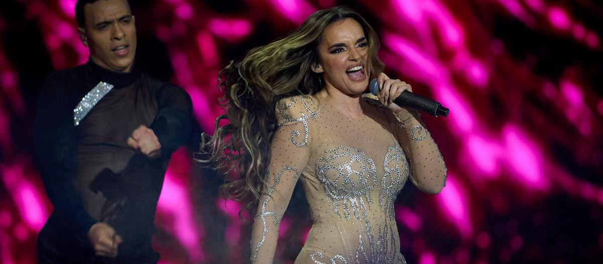Melody durante su actuación en la final del Benidorm Fest
