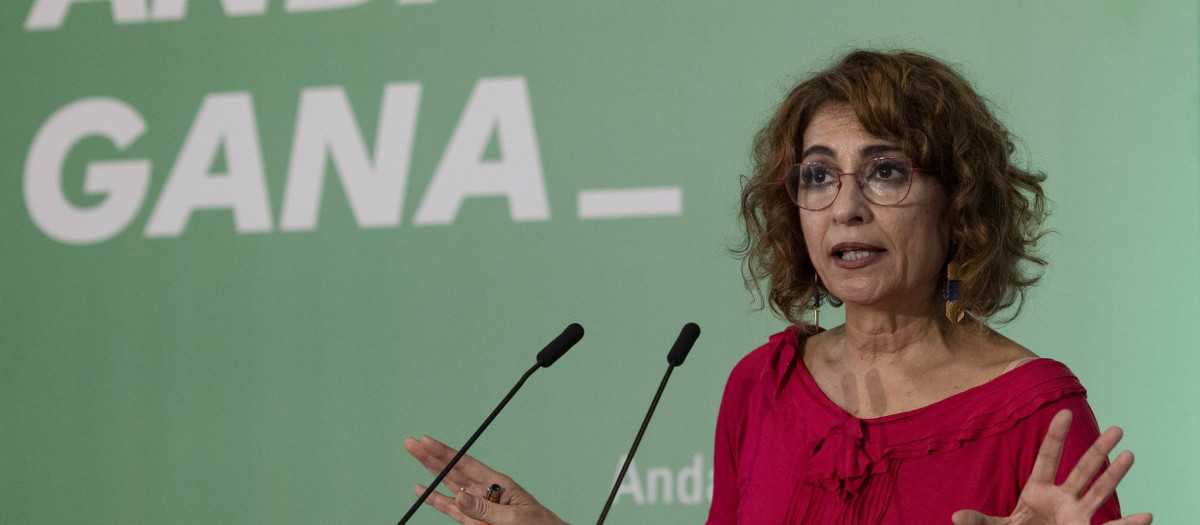 La secretaria general del PSOE andaluz, María Jesús Montero, en la reciente Interparlamentaria de su partido