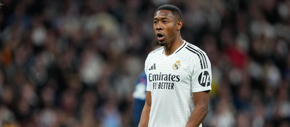 David Alaba, en una imagen con el Real Madrid esta temporada