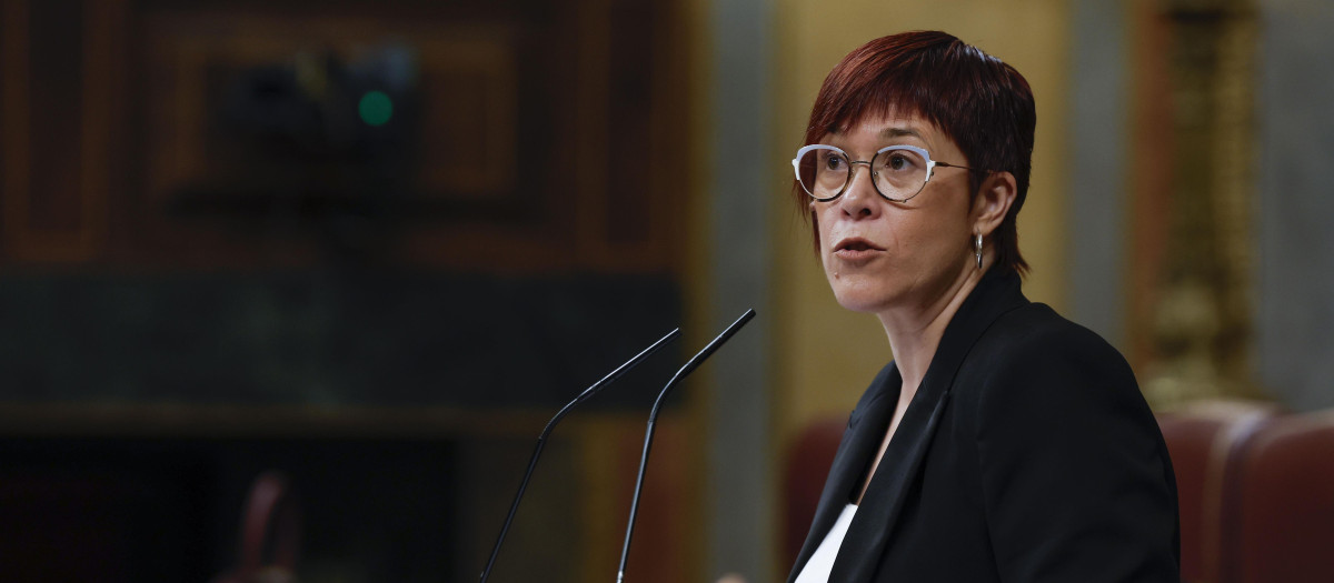 La diputada de Compromís Àgueda Micó en el Congreso