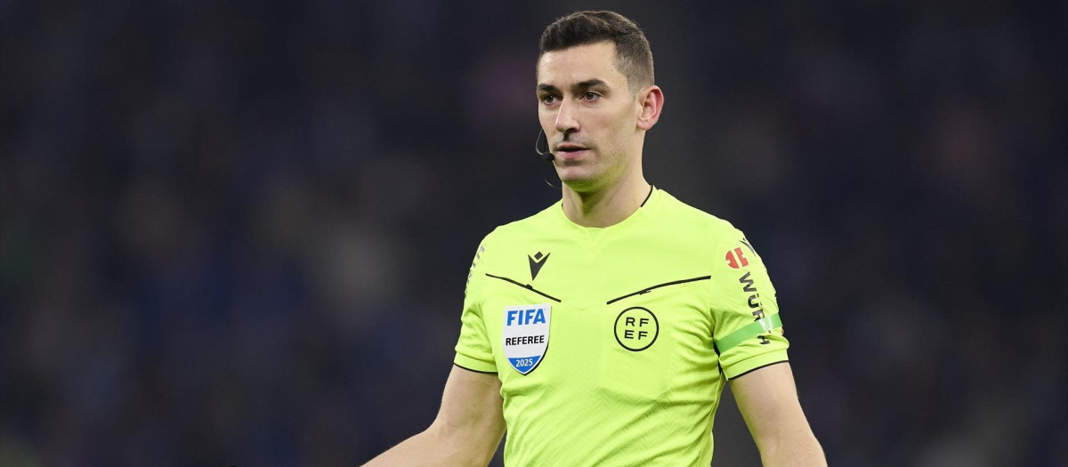 Alejandro Muñiz Ruiz, en el partido entre Espanyol y Real Madrid