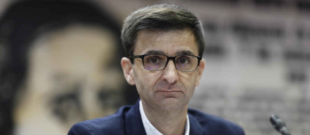 José Pablo López, presidente de RTVE, en su comparecencia en el Senado de este jueves