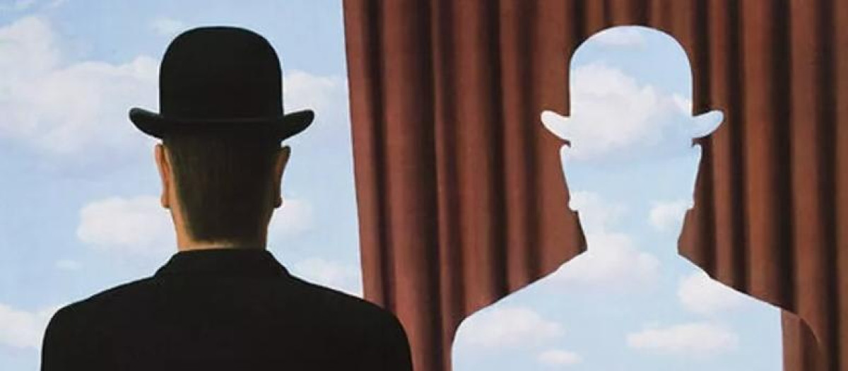 La decalcamonía (1966) de Magritte