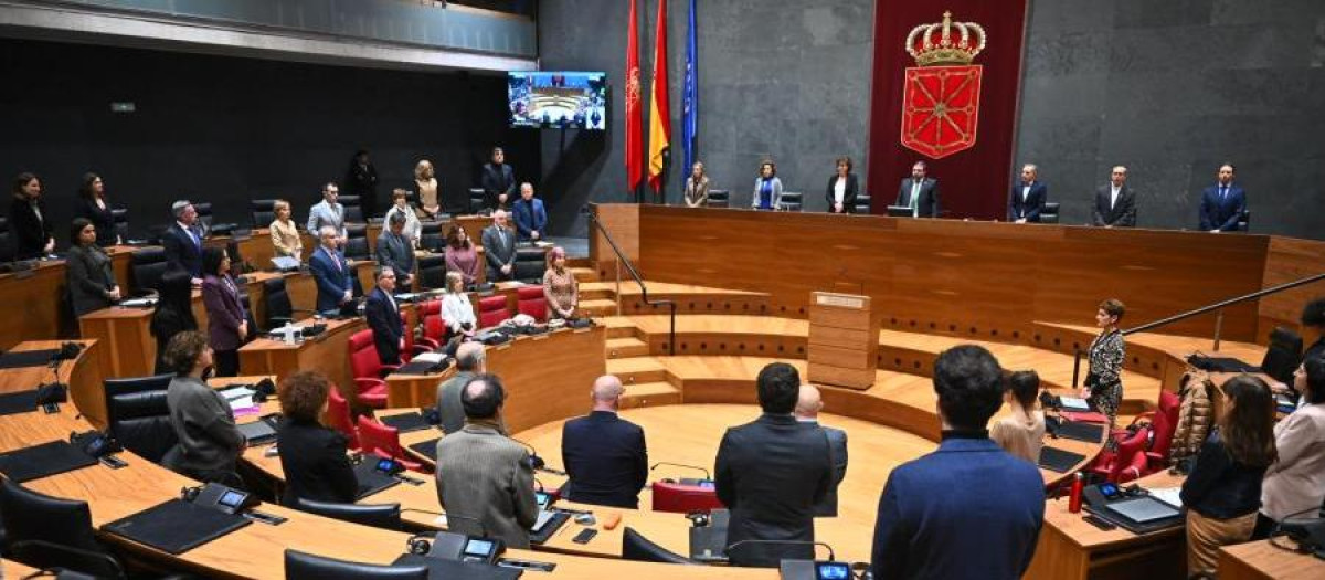 Salón de Plenos del Parlamento de Navarra