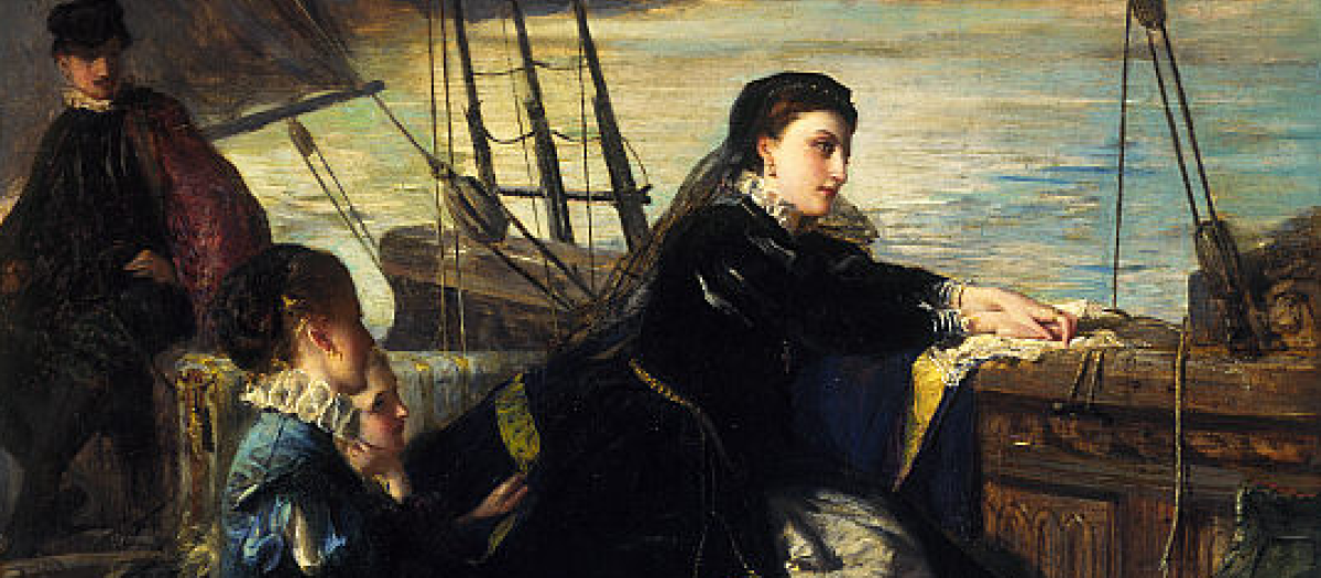 La despedida de María, reina de Escocia, en Francia (1867), por Robert Herdman