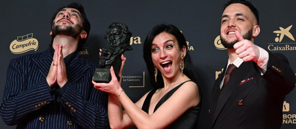 C. Tangana durante los Premios Goya 2025