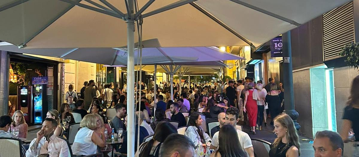 Calle Castaños de Alicante, afectada por el nuevo ZAS