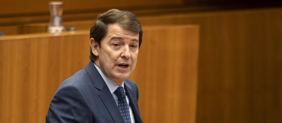 El presidente de la Junta de Castilla y León, Alfonso Fernández Mañueco