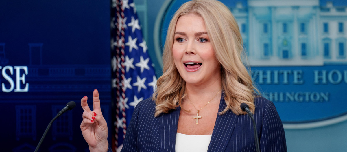 La portavoz de la Casa Blanca, Karoline Leavitt