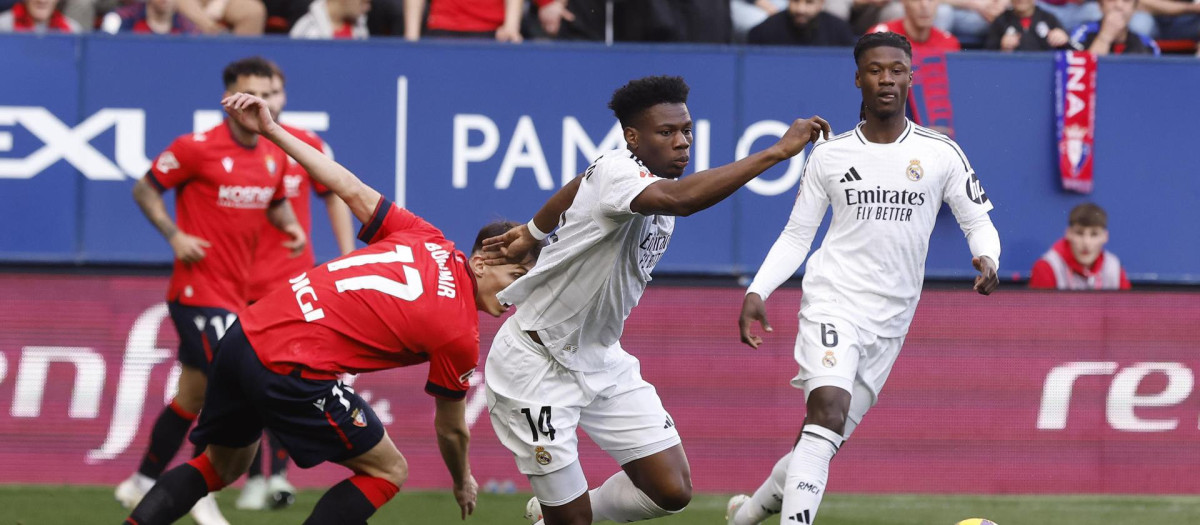Partido entre Osasuna y Real Madrid de la jornada 24 de la Liga