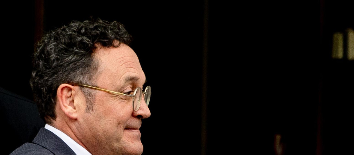 El fiscal general del Estado, Álvaro García Ortiz, a su salida este miércoles, del Tribunal Supremo