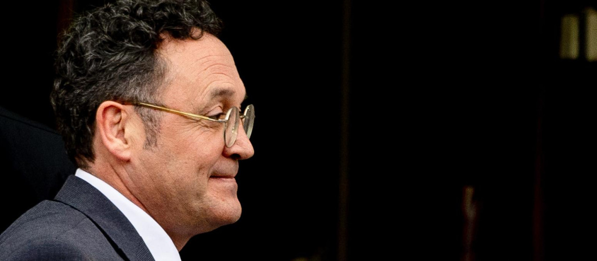 El fiscal general del Estado, Álvaro García Ortiz, a su salida este miércoles, del Tribunal Supremo