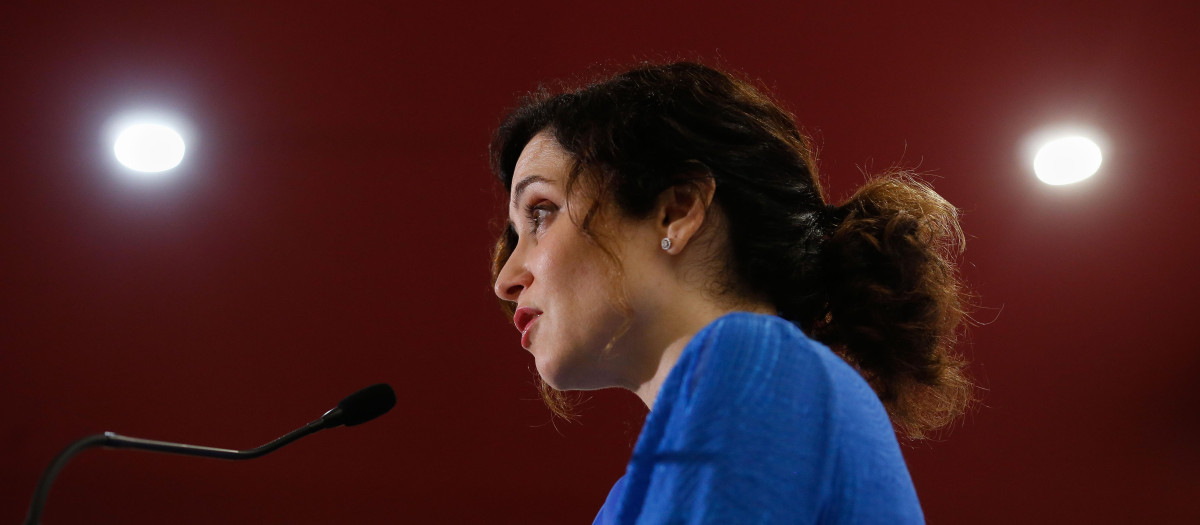 La presidenta de la Comunidad de Madrid, Isabel Díaz Ayuso