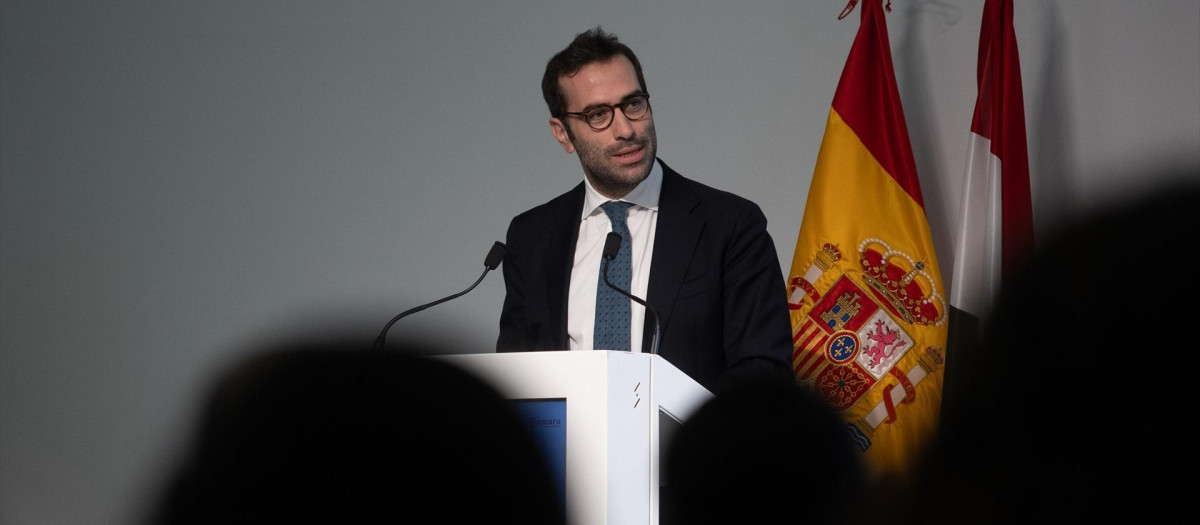 El ministro de Economía, Comercio y Empresa, Carlos Cuerpo, durante el ‘Encuentro Empresarial España-Egipto’