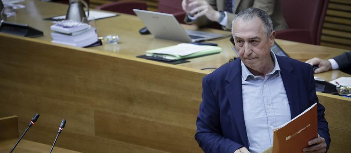 El portavoz de Compromís en las Cortes Valencianas, Joan Baldoví