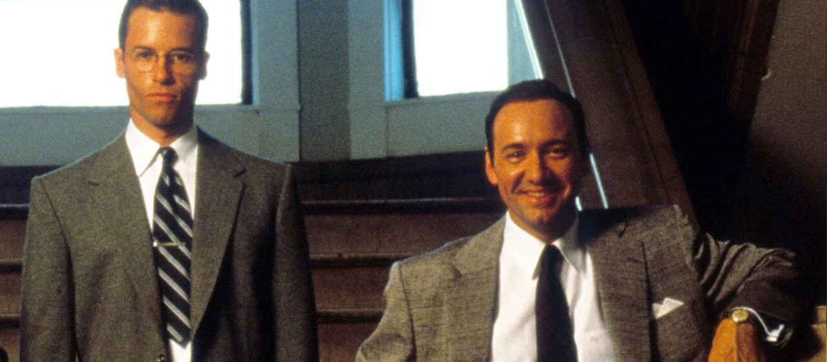Guy Pearce y Kevin Spacey, en LA Confidential