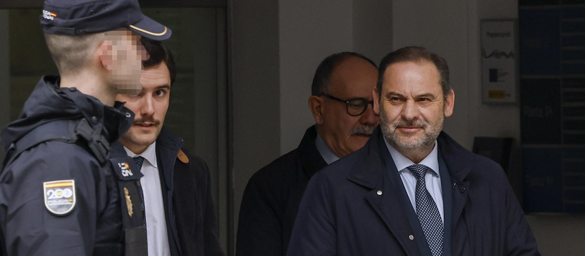 José Luis Ábalos, a su salida del Tribunal Supremo este jueves