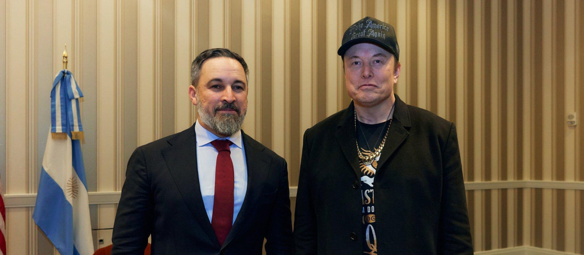 Santiago Abascal y Elon Musk, en Washington
