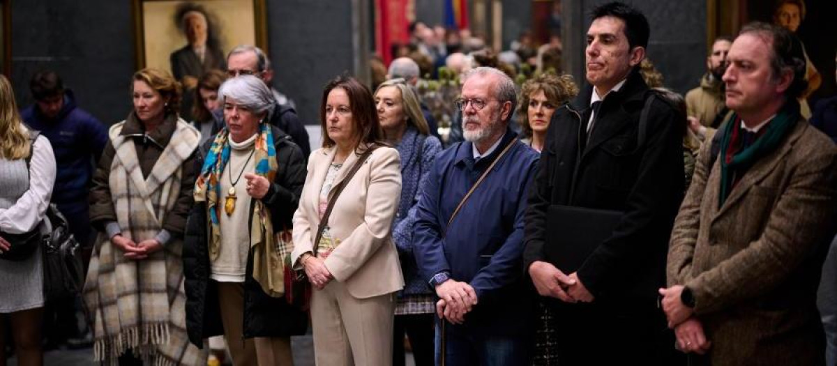 Víctimas del terrorismo en la conmemoración el pasado día 11 de febrero del Día en memoria de los desplazados forzosos por ETA