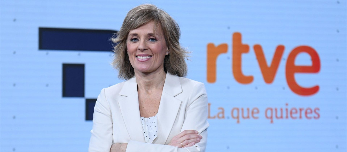 Marta Carazo, la presentadora de la segunda edición del Telediario de TVE