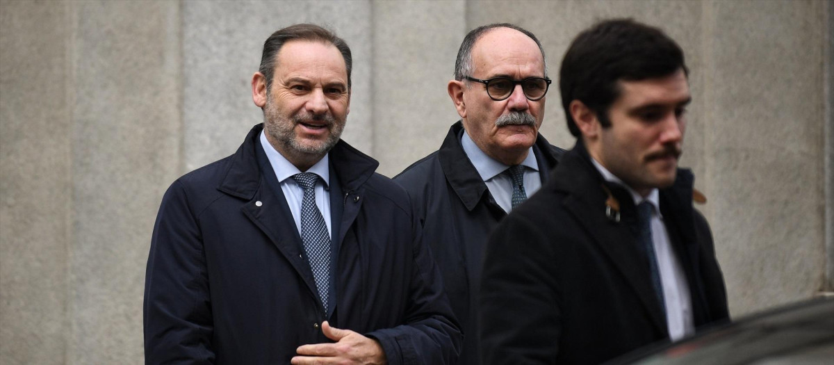 José Luis Ábalos, tras declarar en el Tribunal Supremo la semana pasada.