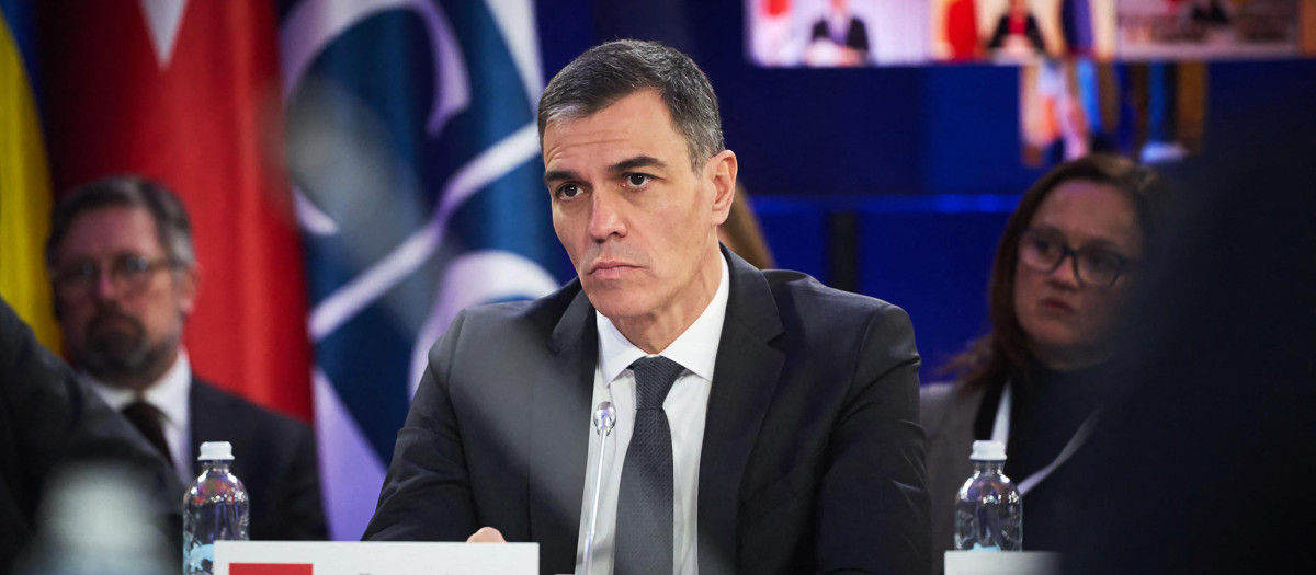 El presidente del Gobierno, Pedro Sánchez, en Kiev