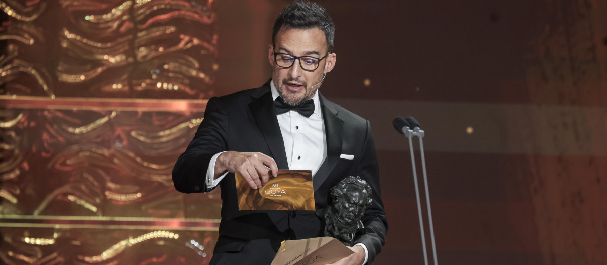 Alejandro Amenábar, en la reciente gala de los Goya 2025
