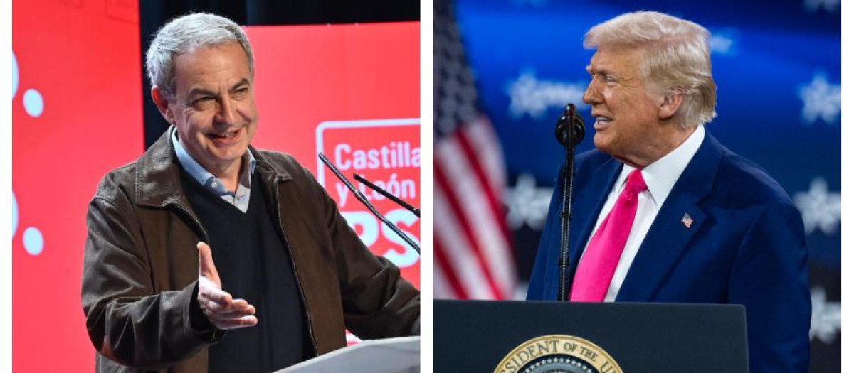 José Luis Rodríguez Zapatero y Donald Trump