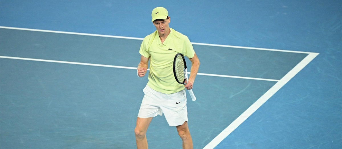 Jannik Sinner, en la final del Open de Australia