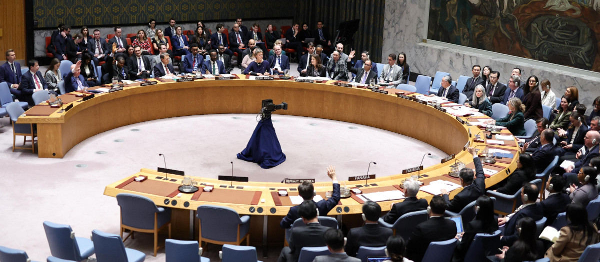 El Consejo de Seguridad de la ONU, en la sede de la ONU en Nueva York