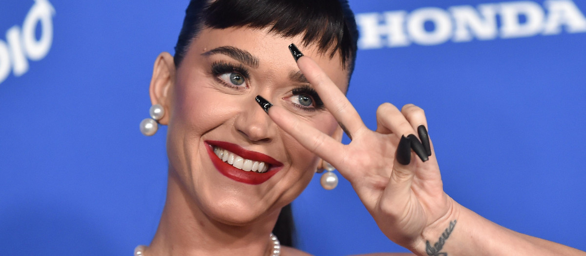 La cantante Katy Perry en los premios Billboard en Los Ángeles