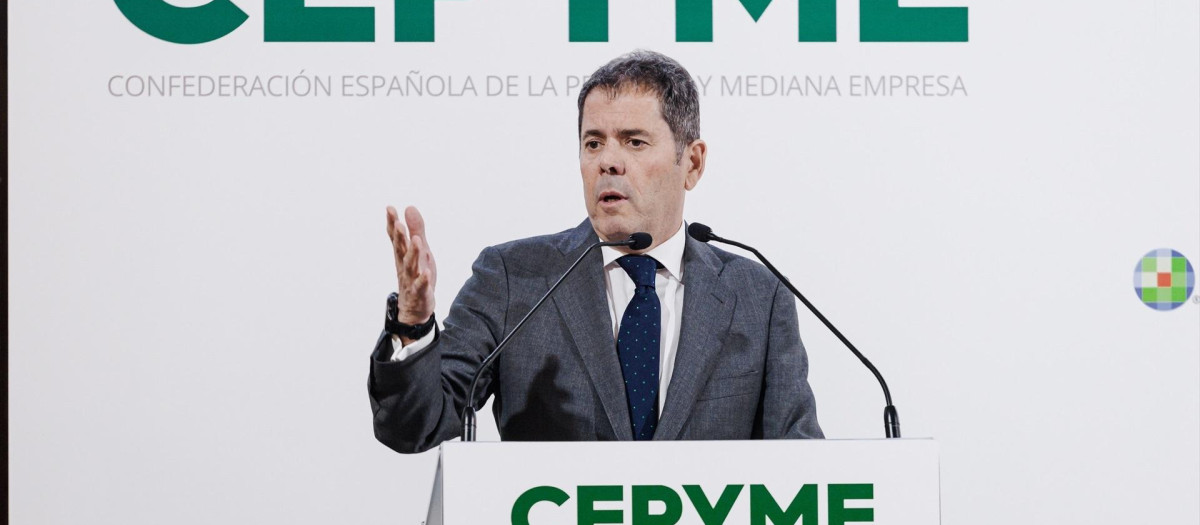 El presidente de Cepyme, Gerardo Cuerva.