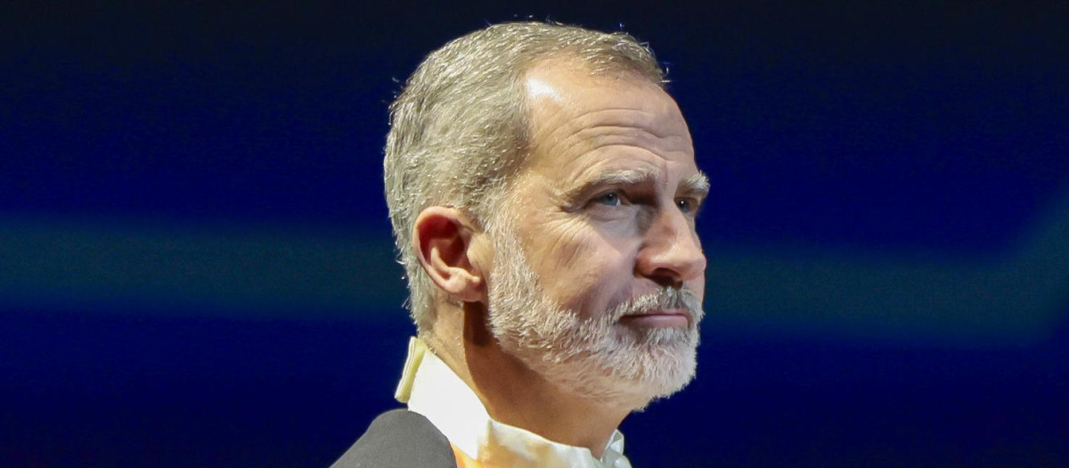 El Rey, el pasado diciembre, cuando fue investido doctor honoris causa por la Universidad de Nápoles