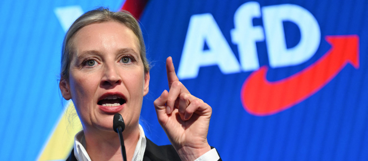 La líder del partido Alternativa para Alemania (AfD), Alice Weidel, en Berlín